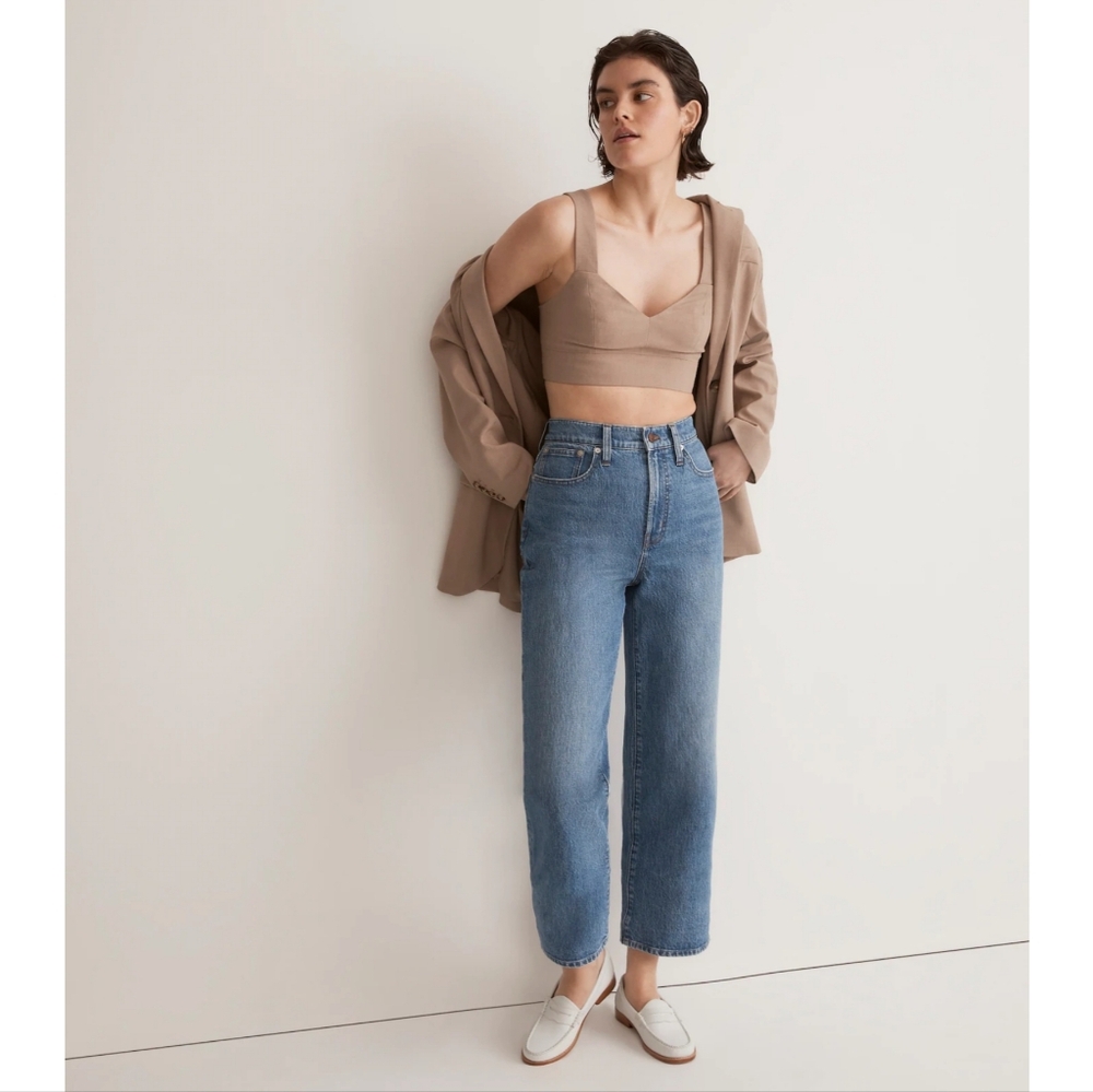 Madewell Perfect Vintage Crop Wide Leg Jeans